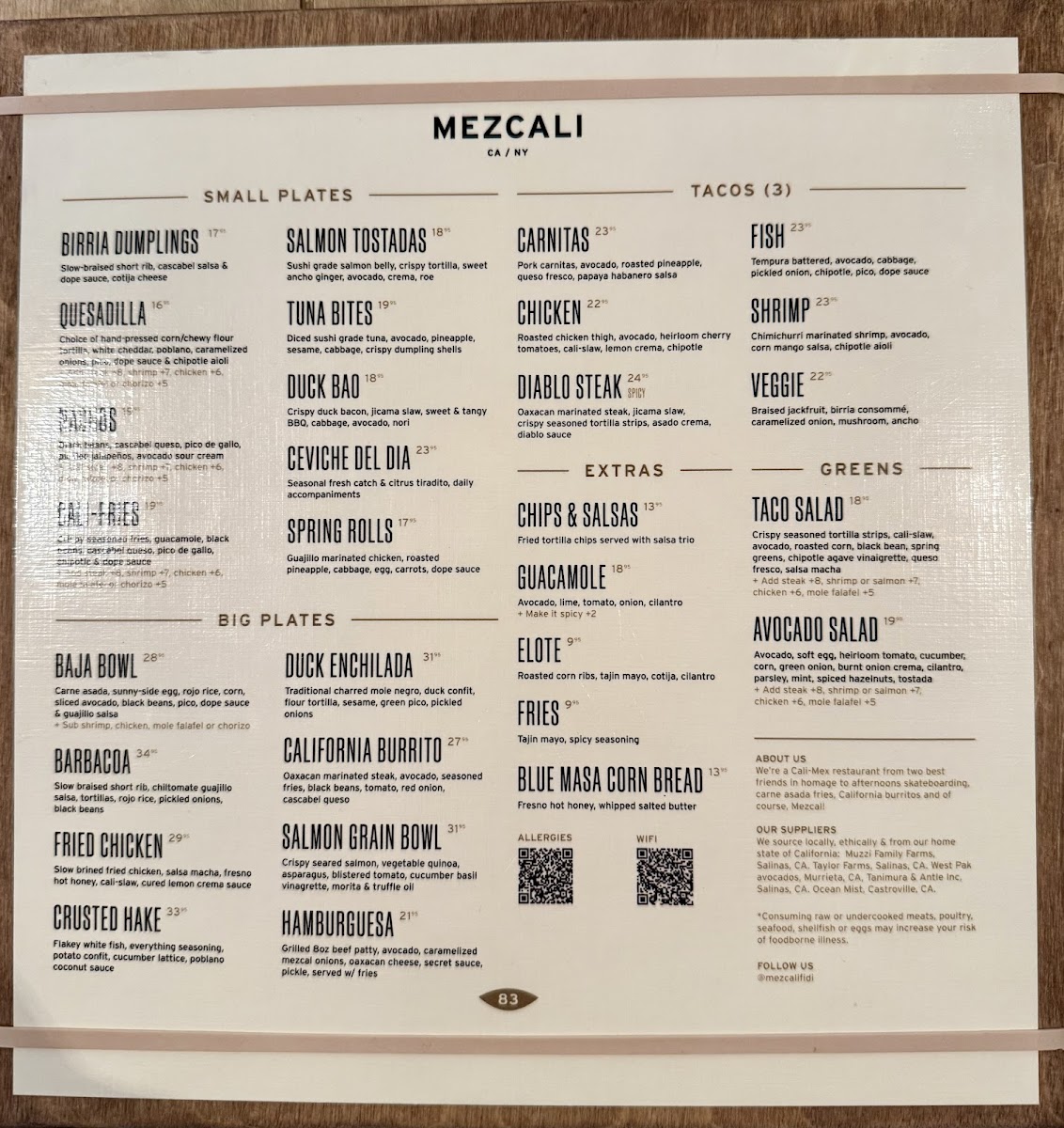 Mezcali Menu - Image 5